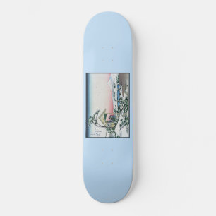 Skateboard Koishikawa Tea House View Mt Fuji par Hokusai