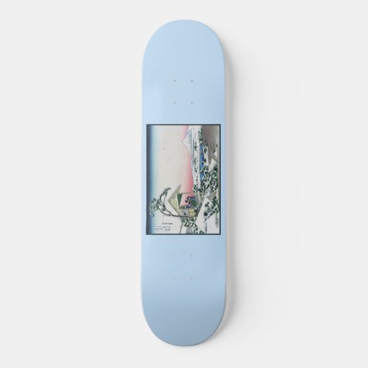 Skateboard Koishikawa Tea House View Mt Fuji par Hokusai (Recto)