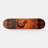 Skateboard Kokopelli Soleil Bronisé Désert du coucher de sole (Horz)