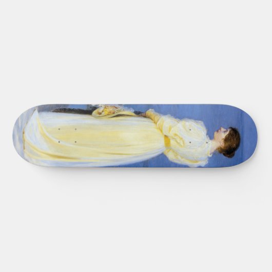 Skateboard Kroyer - La femme et le chien de l'artiste sur le (Horz)
