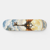 Skateboard La Clé de l'Éternité – Ailes Steampunk (Horz)