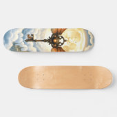 Skateboard La Clé de l'Éternité – Ailes Steampunk (Horz)