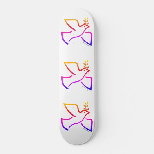 Skateboard La colombe de la paix (Recto)