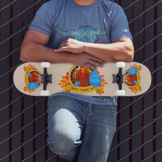 Skateboard La conception amusante de Thanksgiving de style ca (Extérieur 3)