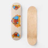 Skateboard La conception amusante de Thanksgiving de style ca (Recto)