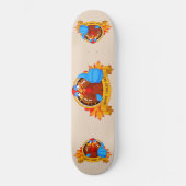 Skateboard La conception amusante de Thanksgiving de style ca (Recto)