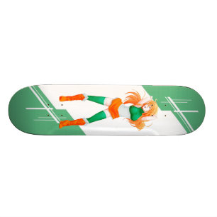 Skateboard La fille d'Anime de l'Irlande Manga s'est habillé