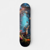 Skateboard La forêt enchantée est une oasis mystique (Devant)