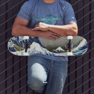 Skateboard La Grande Vague Au Large De Kanagawa