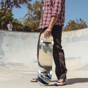 Skateboard La Grande Vague au large de Kanagawa par Hokusai