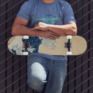 Skateboard La Grande Vague au large de Kanagawa par Hokusai