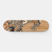Skateboard La grande vague de Hokusai en bambou en bois (Horz)
