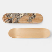 Skateboard La grande vague de Hokusai en bambou en bois (Horz)