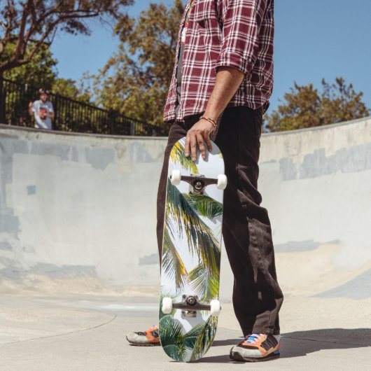 Skateboard La jungle des Palmiers des Caraïbes #1 #tropical # (Extérieur 2)