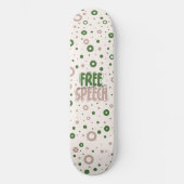 Skateboard La liberté d'expression est un droit humain (Recto)