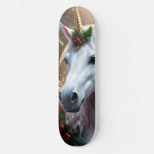 Skateboard « La Licorne de Noël »