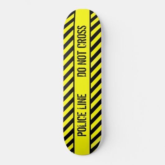 Skateboard la ligne de police ne traverse pas (Recto)