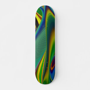 Skateboard La magie de l'été, 3D Art Abstrait