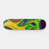 Skateboard La magie de l'été, 3D Art Abstrait (Horz)