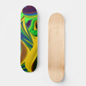 Skateboard La magie de l'été, 3D Art Abstrait (Recto)