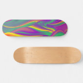 Skateboard La magie des couleurs, Rainbowart 3D Abstrait (Horz)