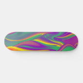 Skateboard La magie des couleurs, Rainbowart 3D Abstrait (Horz)