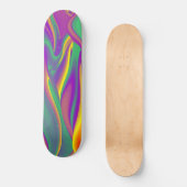 Skateboard La magie des couleurs, Rainbowart 3D Abstrait (Recto)