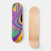 Skateboard La magie des couleurs, Rainbowart 3D Abstrait (Recto)