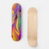 Skateboard La magie des couleurs, Rainbowart 3D Abstrait (Recto)