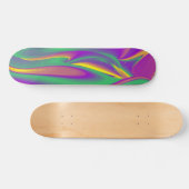 Skateboard La magie des couleurs, Rainbowart 3D Abstrait (Horz)