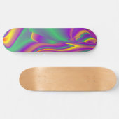 Skateboard La magie des couleurs, Rainbowart 3D Abstrait (Horz)