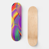 Skateboard La magie des couleurs, Rainbowart 3D Abstrait (Recto)
