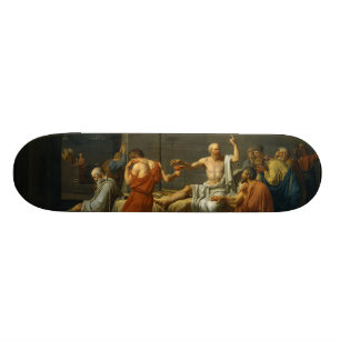 Skateboard La mort de Socrates par Jacques-Louis David 1787