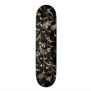 Skateboard La musique artistique grise noire note la