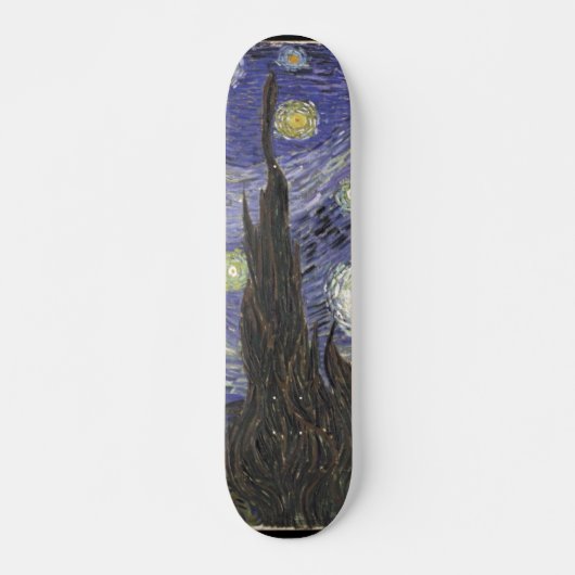 Skateboard La nuit étoilée de Van Gogh (Devant)