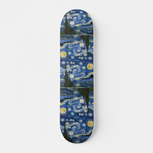 Skateboard La nuit étoilée de Vincent van Gogh (Devant)