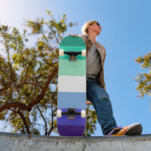 Skateboard La palette de drapeau des hommes gays trans-inclus