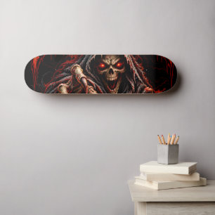Skateboard La peur a un visage Grim Reaper Halloween Skateboa