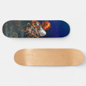 Skateboard La pieuvre Océanique Capte le trésor du crâne (Horz)