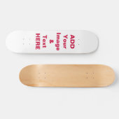Skateboard La planche à roulettes de personnaliser ajoutent (Horz)