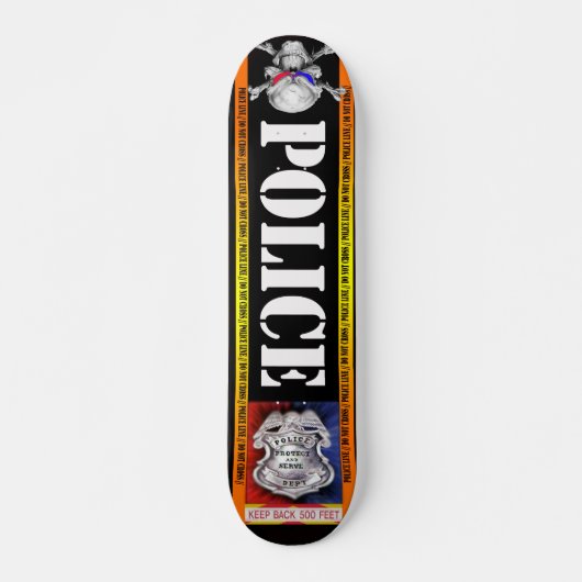 Skateboard La police de poursuite embarque (Devant)