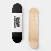 SKATEBOARD LA POLICE NON OFFICIELLE FAIT DE LA PLANCHE À (Recto)