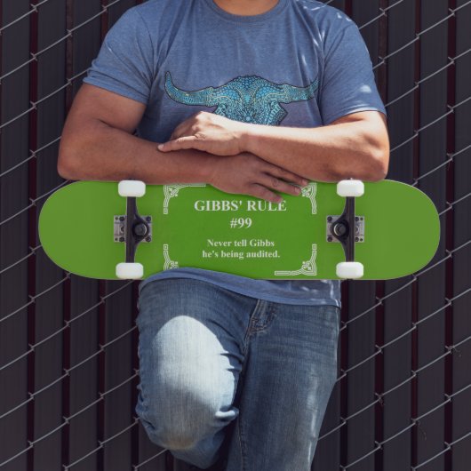 Skateboard La règle 99 de Gibbs (Extérieur 3)