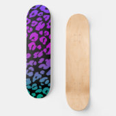Skateboard La série léopard multicolore Design 1 (Recto)