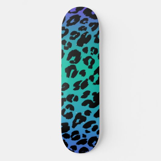 Skateboard La série Leopard multicolore Design 6 (Recto)