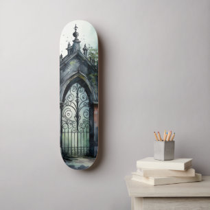 Skateboard La série Porte de Cimetière Gothique Design 11