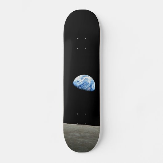 Skateboard la terre de l'univers lune (Recto)