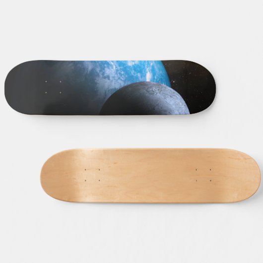 Skateboard La terre et la lune (Horz)