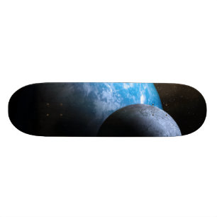 Skateboard La terre et la lune