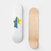 Skateboard La typographie ukrainienne et l'oreille au blé sur (Recto)